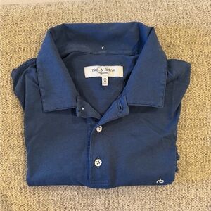 Rag & Bone Men's Cotton Polo, size M
